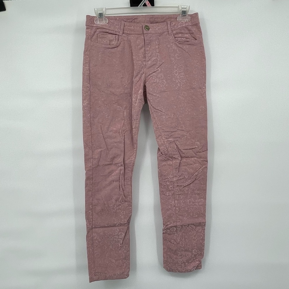 Mayoral Chic NWT floral embossed cotton blend pants